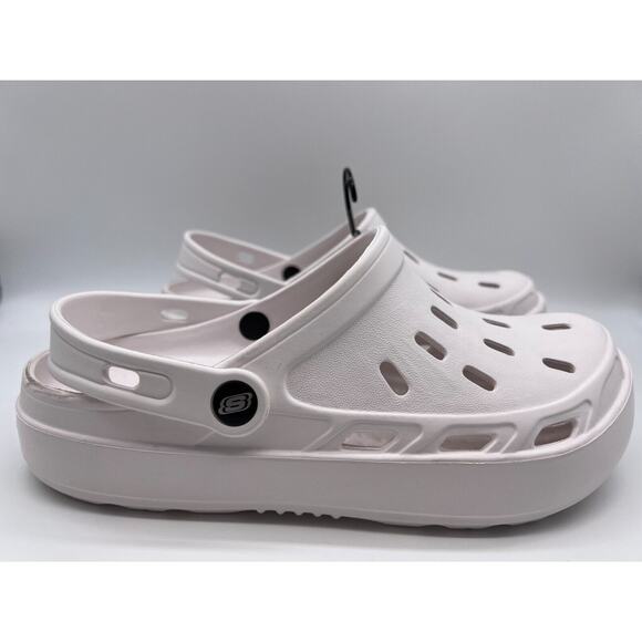 Skechers Foamies Swifters White Slip On Clogs 243041 Men's Size 8 NEW - Picture 1 of 12